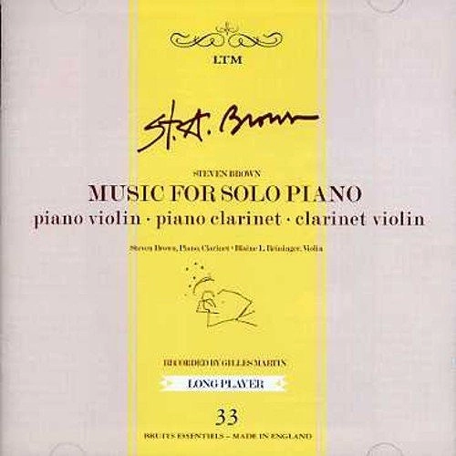 STEVEN BROWN / スティーヴン・ブラウン / MUSIC FOR SOLO PIANO