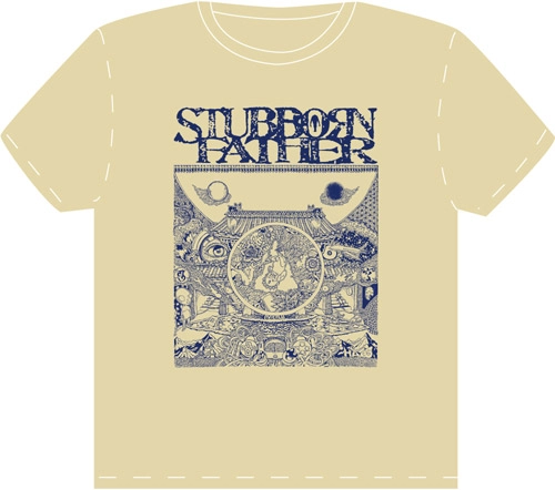 STUBBORN FATHER / スタボーン・ファーザー / "空"(Kuu) T-shirt　Sand/Navy/M