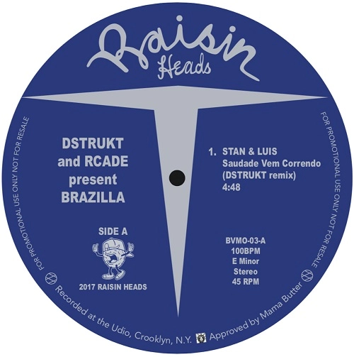 DSTRUKT & RCADE / SAUDADE VEM CORRENDO (DSTRUKT REMIX) / RISCO SUAVE BOSSA NOVE (RCADE RE-INTERPRETATION)