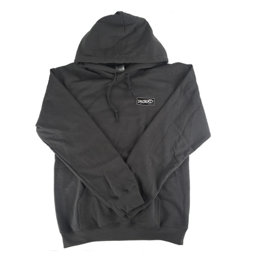 DISCHORD OFFICIAL GOODS / M/CHARCOAL/BOX LOGO HOODED SWEATSHIRT
