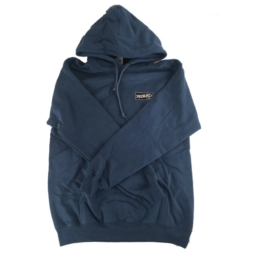 DISCHORD OFFICIAL GOODS / M/INDIGO BLUE/BOX LOGO HOODED SWEATSHIRT