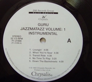 GURU / JAZZMATAZZ  VOLUME 1 INSTRUMENTAL