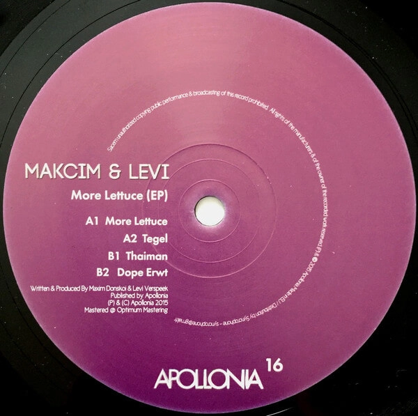 MAKCIM & LEVI / MORE LETTUCE