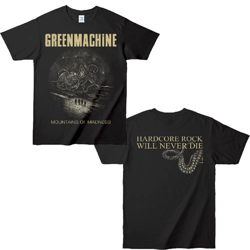 GREENMACHiNE / MOUNTAINS OF MADNESS T SHIRT BLACK / SAND/XS