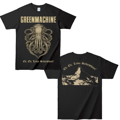 GREENMACHiNE / ELI, ELI, LEMA SABACHTHANI? T SHIRT BLACK / SAND/XS