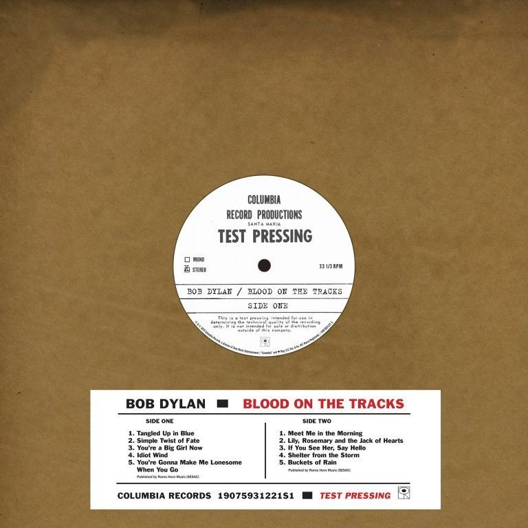 BOB DYLAN / ボブ・ディラン / BLOOD ON THE TRACKS: ORIGINAL NEW YORK TEST PRESSING [LP]