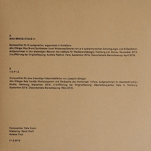 FELIX KUBIN / フェリックス・クービン / MAX BRAND STUDIE IV