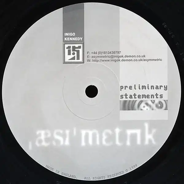 INIGO KENNEDY / イニゴー・ケネディー / PRELIMINARY STATEMENTS