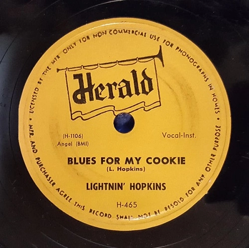 LIGHTNIN' HOPKINS / ライトニン・ホプキンス / BLUES FOR MY COOKIE/HAD A GAL CALLED SAL
