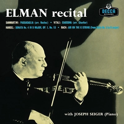 MISCHA ELMAN / ミッシャ・エルマン / MISCHA ELMAN RECITAL(LP/LTD) / MISCHA ELMAN RECITAL
