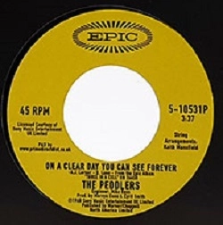 PEDDLERS / ペドラーズ / ON A CLEAR DAY YOU CAN SEE FOREVER / COMIN' HOME BABY