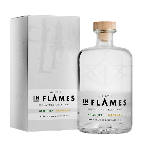 IN FLAMES / イン・フレイムス / シグネチャー・クラフトジン No.13 バッチ3 - グリーンティー&ベルガモット<700ML> / SIGNATURE CRAFT GIN NO.13 BATCH 3 - GREEN TEA & BERGAMOT <700ML>