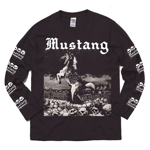 MUSTANG / Mind Wandering LONG SLEEVE T-SHIRT BLACK/L