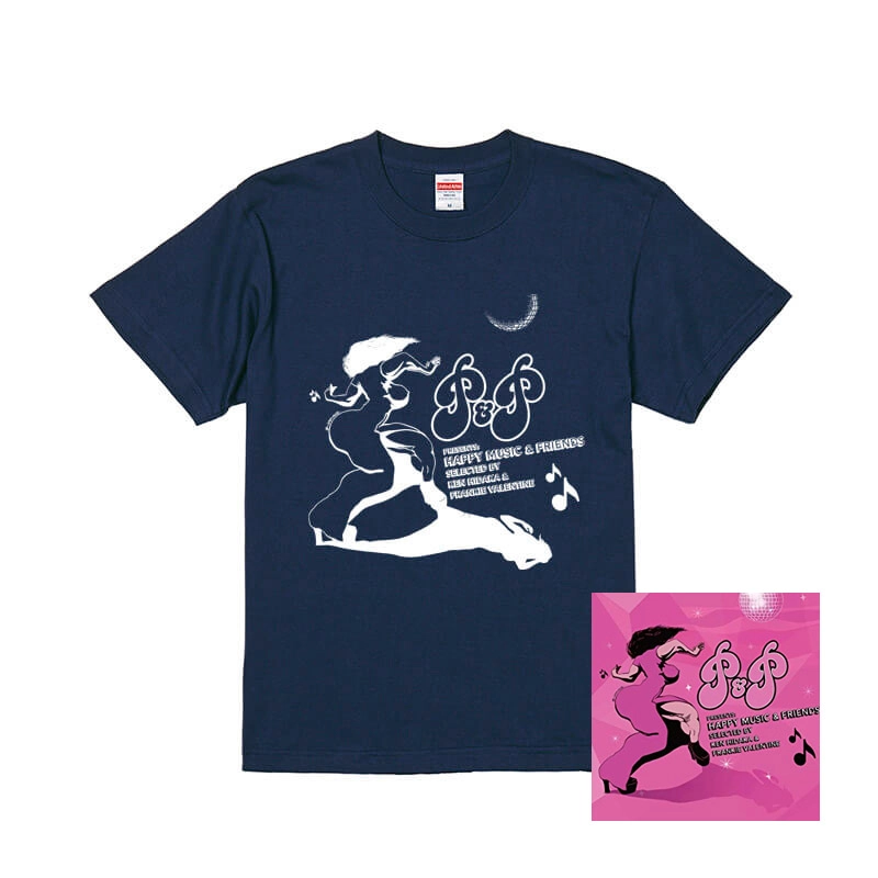 VA(KEN HIDAKA & FRANKIE VALENTINE) / P&Pプレゼンツ･ハッピー･ミュージック&フレンズ (Mサイズ Tシャツ付き)