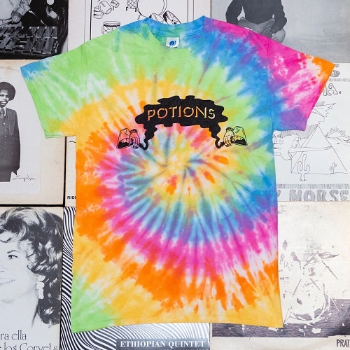 POTIONS MUSIC T-SHIRTS / POTIONS MUSIC TIEDYE XL