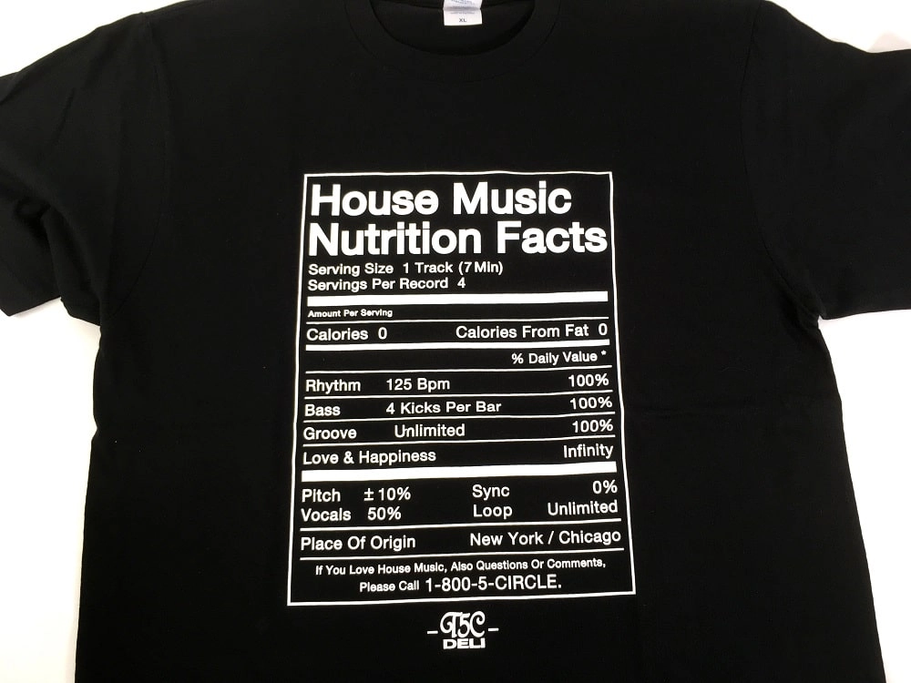 T5C DELI / #2 NUTRITION FACTS T-SHIRTS BLACK SIZE:M