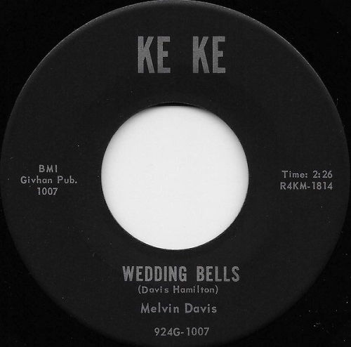 MELVIN DAVIS / メルヴィン・デイヴィス / WEDDINGBELLS / IT'S NO NEWS