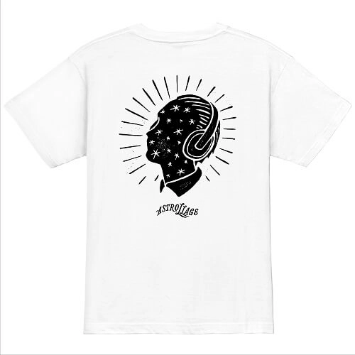 ASTROLLAGE / LOGO POCKET T-SHIRTS WHITE/BL SIZE:XL