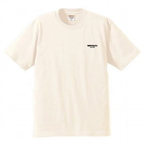 DJ KIYO / ROYALTY PRODUCTION / CLASSIC LOGO 刺繍  T-SHIRT -NATURAL- SIZE M