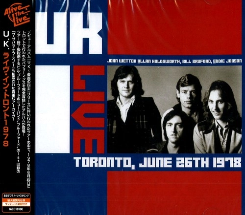 U.K. / ユーケー / ライヴ･トロント1978 / LIVE TORONTO JUNE 26th 1978
