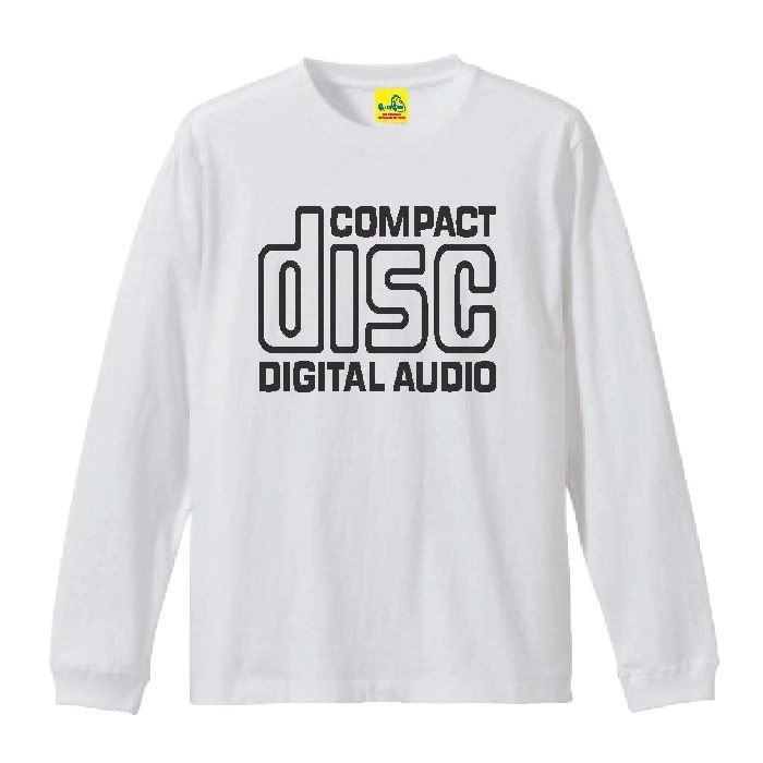 EM RECORDS / エム・レコード / EM "COMPACT DISC" TEE (長袖/WHITE/S)