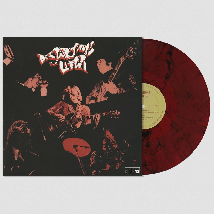 LITTER / リッター / DISTORTIONS (RED VINYL W/BLACK SWIRLS)