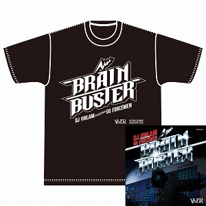 DJ VIBLAM feat. GO FORCEMEN / BRAIN BUSTER 7" ★ディスクユニオン限定T-SHIRTS付セットMサイズ BLACK