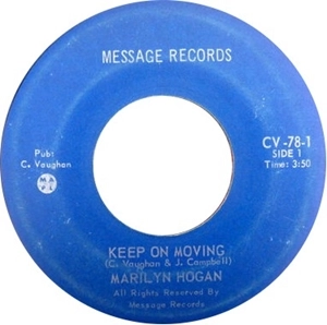MARILYN HOGAN / CARLTON VAUGHAN / KEEP ON MOVING / GUIDING LIGHT
