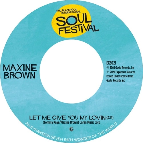 MAXINE BROWN / マキシン・ブラウン / "LET ME GIVE YOU MY LOVIN / ONE IN A MILLION(7"")"
