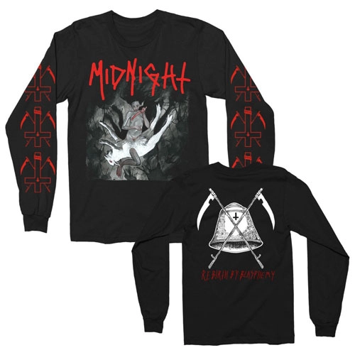 MIDNIGHT (US/Cleveland) / M/LONG SLEEVE/REBIRTH BY BLASPHEMY