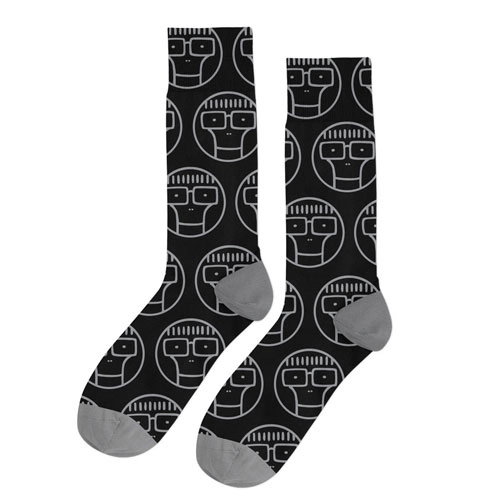 DESCENDENTS / ディセンデンツ / CIRCLE MILO SOCKS (BLACK/GREY)