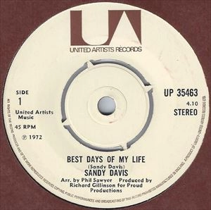 SANDY DAVIS / サンディ・デイヴィス / BEST DAYS OF MY LIFE