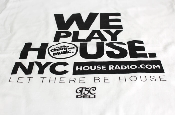 T5C DELI / #3 WE PLAY HOUSE T-SHIRTS WHITE SIZE:XL