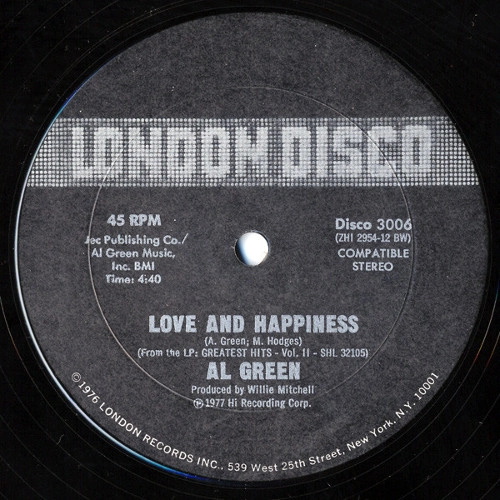 AL GREEN / アル・グリーン / LOVE & HAPPINESS / TAKE ME TO THE RIVER