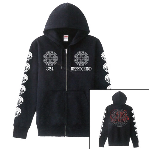 324 / REBELGRIND ZIP UP HOODIE/XXL
