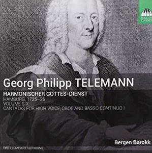BERGEN BAROKK / ベルゲン・バロック / TELEMANN:HARMONISCHER GOTTES-DIENST,VOLUME 6
