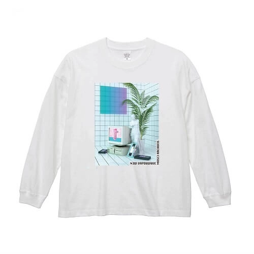 新蒸気波LONG SLEEVE T-SHIRT / M SIZE