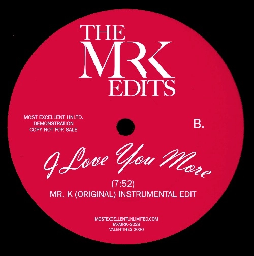 MR. K (DANNY KRIVIT) / ミスター・ケー / I LOVE YOU MORE