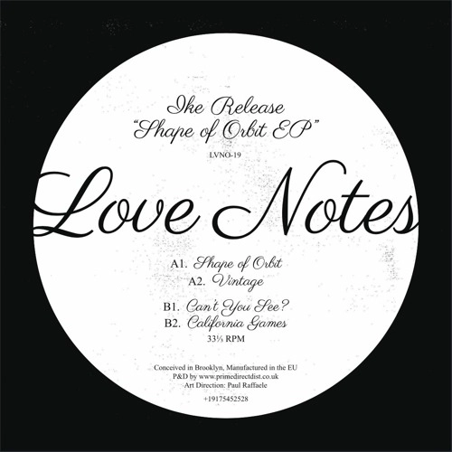 IKE RELEASE / SHAPE OF ORBIT