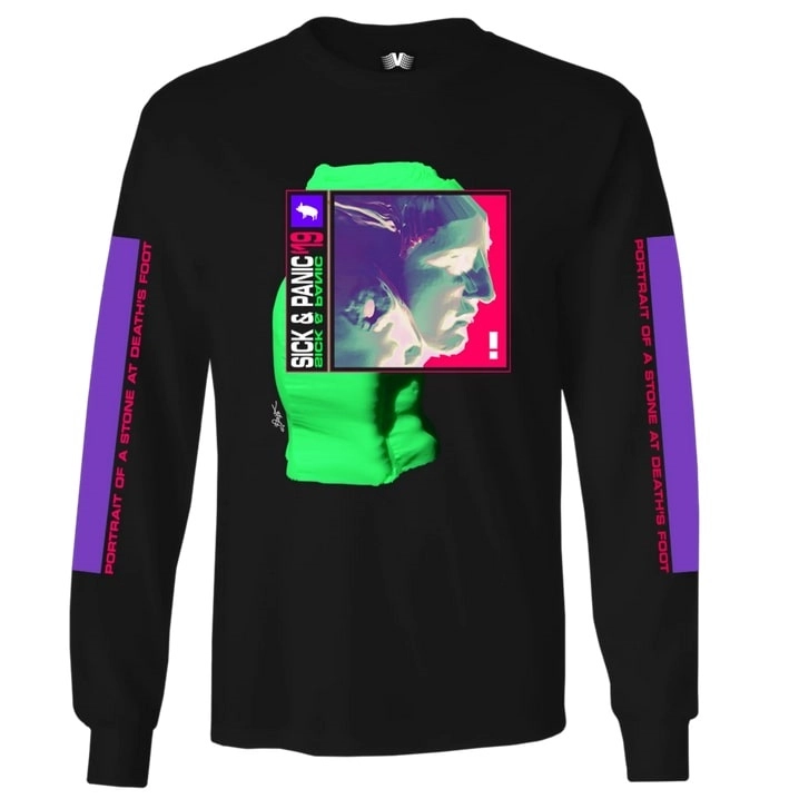 CHRONOS & VERMILION / SICK & PANIC LONG SLEEVE TEE SIZE:XL