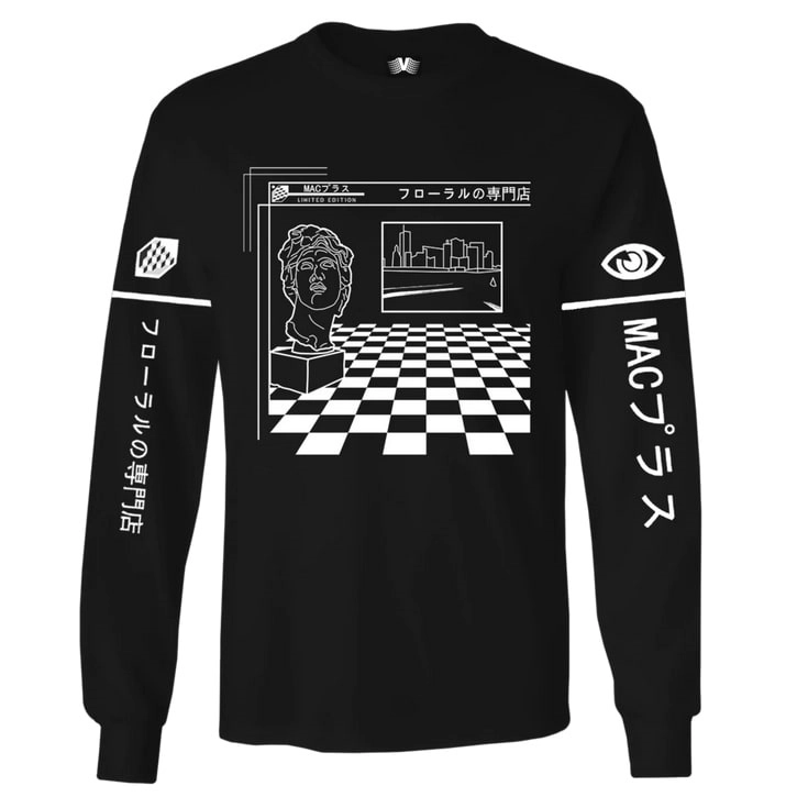 MACINTOSH PLUS / マッキントッシュ・プラス / MACINTOSH PLUS LE LONG SLEEVE TEE BLACK SIZE:M