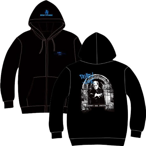 DEATH SIDE / SATISFY THE INSTINCT ZIP HOODIE/XL