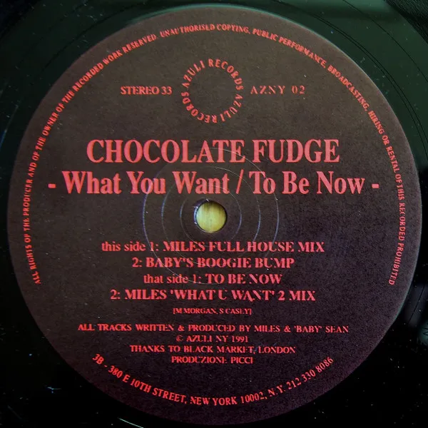 Chocolate Fudge / WHAT YOU WANT/TO BE