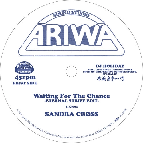 DJ HOLIDAY (a.k.a. 今里 from STRUGGLE FOR PRIDE) / WAITING FOR THE CHANCE（ETERNAL STRIFE EDIT）/ SLIPPING AWAY（ETERNAL STRIFE EDIT） / WAITING FOR THE CHANCE (ETERNAL STRIFE EDIT) / SLIPPING AWAY (ETERNAL STRIFE EDIT)