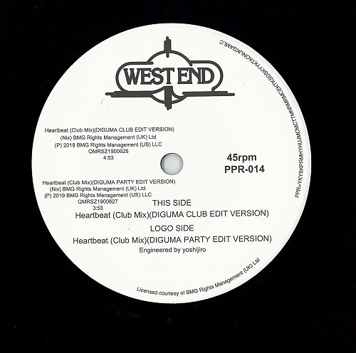 TAANA GARDER / Heartbeat(Club Version)(Diguma Club Edit Version) / Heartbeat(Club Version)