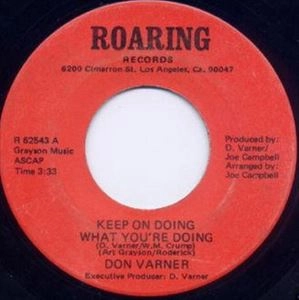 DON VARNER / ドン・ヴァーナー / KEEP ON DOING WHAT YOU'RE DOING