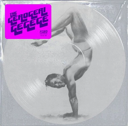 THE GEROGERIGEGEGE / ゲロゲリゲゲゲ / PISS SHOWER GIRLFRIEND (FLUORESCENT PINK & BLUE STICKER)