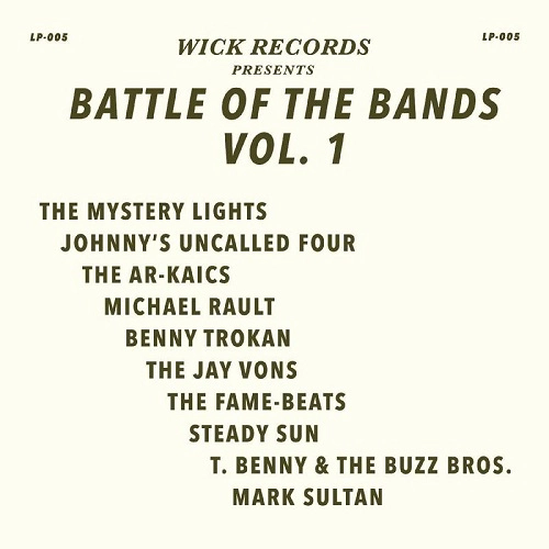 V.A. (GARAGE) / WICK RECORDS PRESENTS BATTLE OF THE BANDS VOL. 1（BLACK SWIRL VINYL) / WICK RECORDS PRESENTS BATTLE OF THE BANDS VOL. 1 (BLACK SWIRL VINYL)