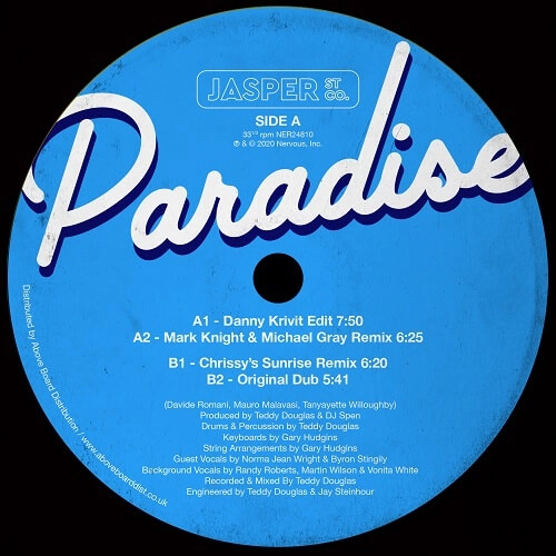 JASPER STREET CO. / ジャスパー・ストリート・カンパニー / PARADISE (DANNY KRIVIT EDIT)