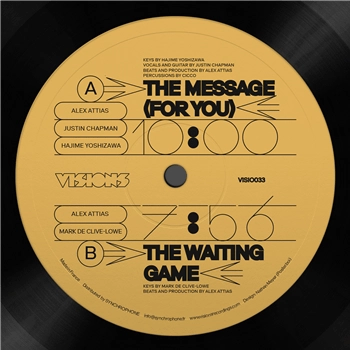 V.A. (ALEX ATTIAS/HAJIME YOSHIZAWA/MARK DE CLIVE-LOWE) / MESSAGE（FOR YOU）/ WAITING GAME / MESSAGE (FOR YOU) / WAITING GAME